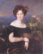 Ferdinand Georg Waldmuller Bildnis Johanna Borckenstein oil